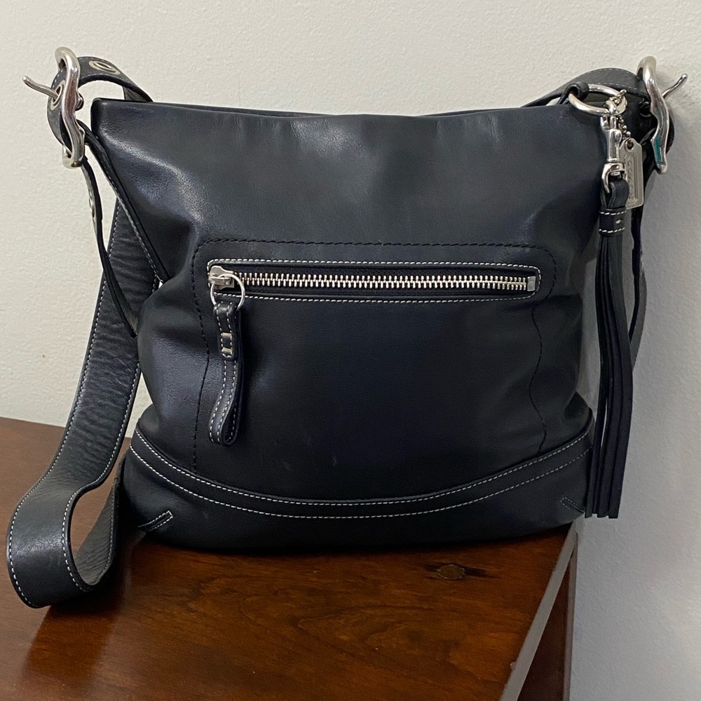Coach Vintage Legacy Soho Black Signature Cowhide Leather Crossbody Bag